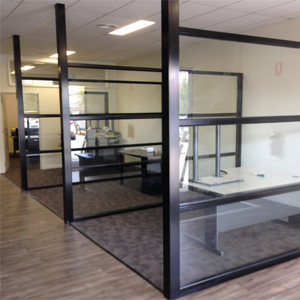 aluminium glass partition