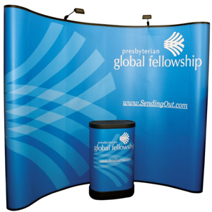 dubai popup banner magnetic strip