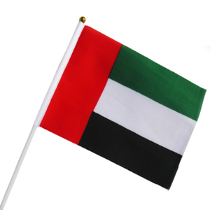 uae readymade hand held flags