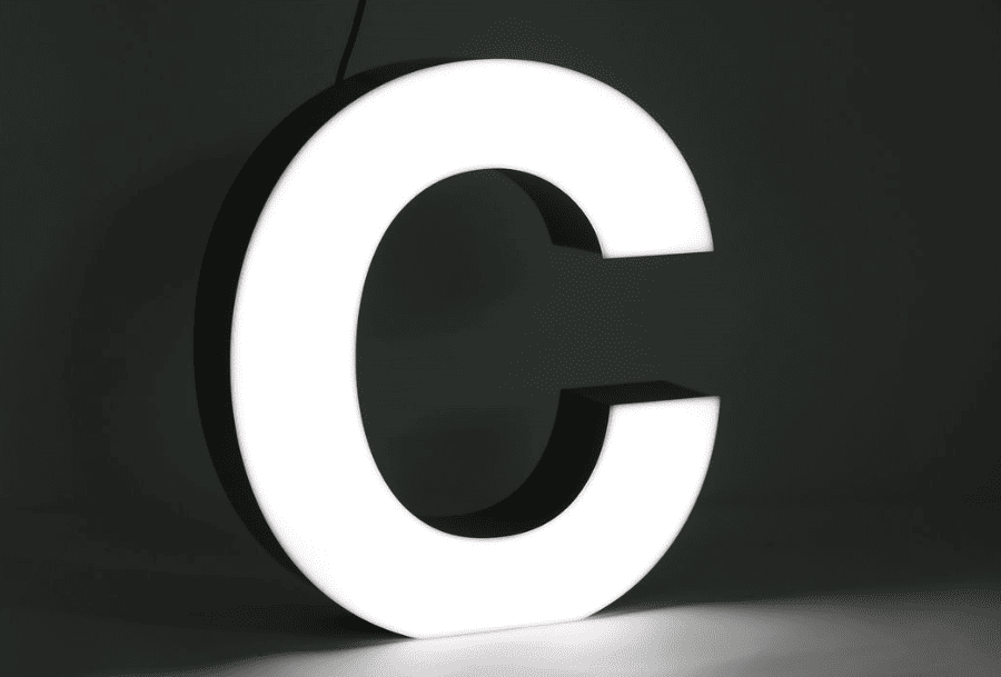 Front Light 3D Signage