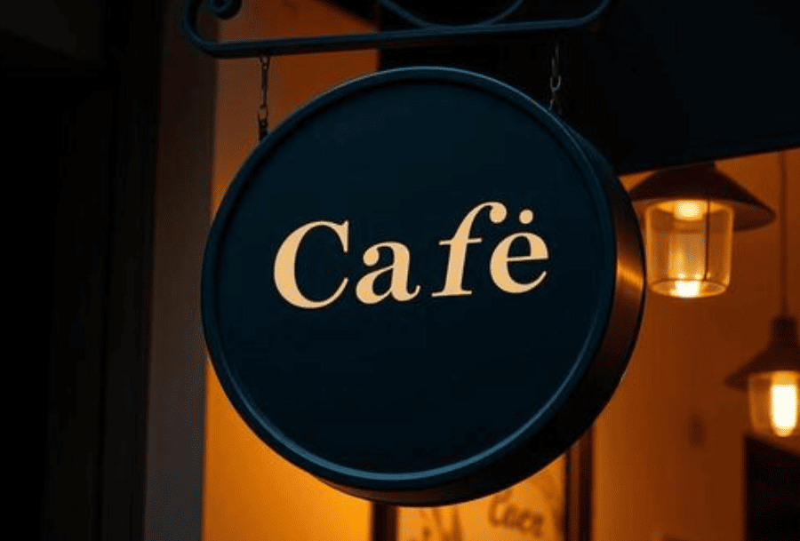 restaurants sign board